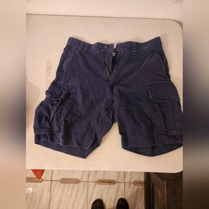 Mens polo ralph lauren navy blue cargo shorts
